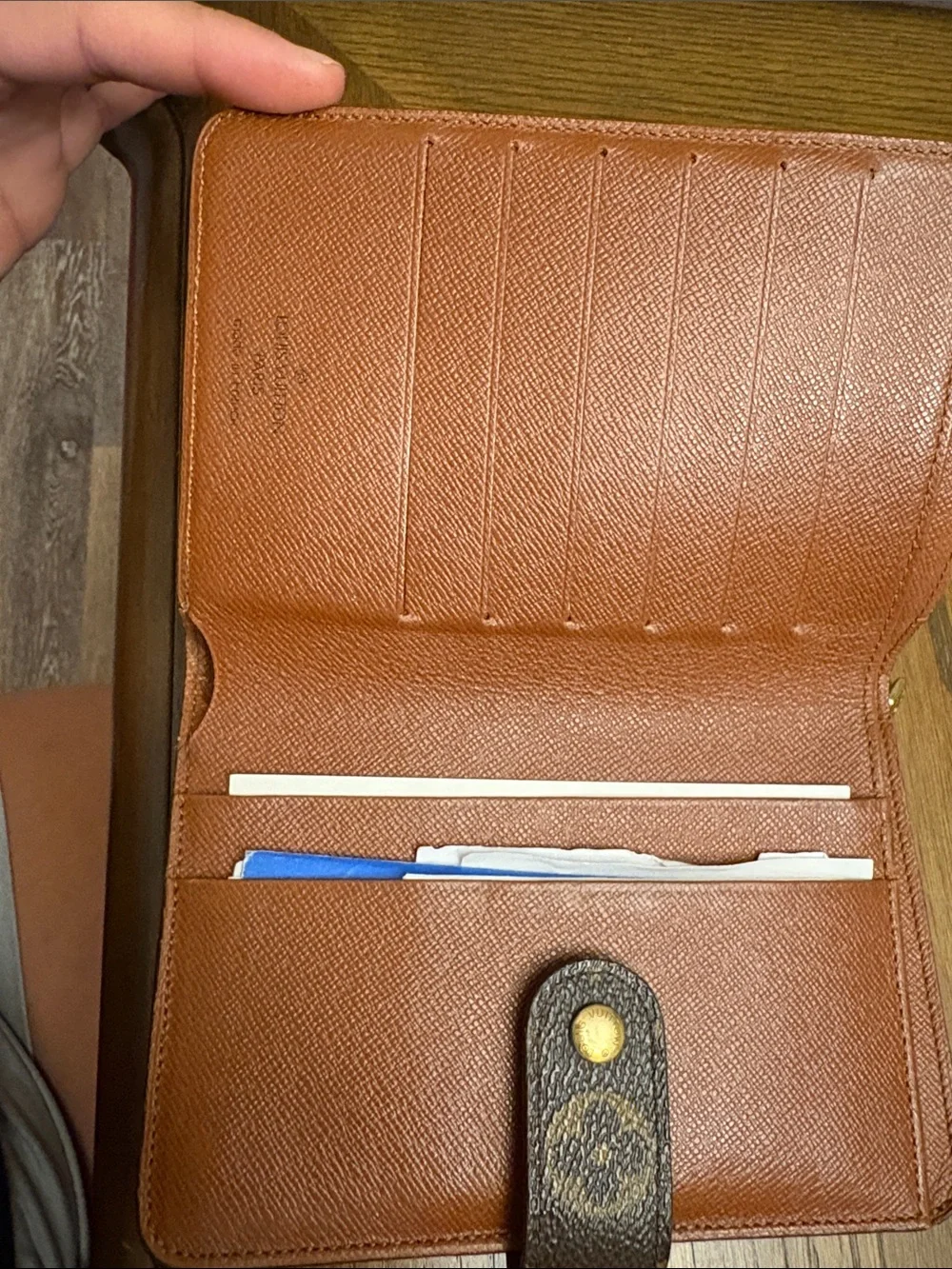 Louis Vuitton Monogram Canvas Snap Card wallet